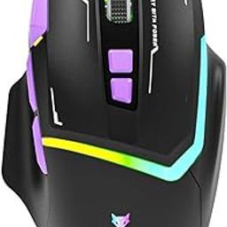EvoFox Banshee Rechargeable Wireless Gaming Mouse (2.4G+BT+Wired), Lag Free Hyper Connect-Pixart3325 Sensor, Upto 1000Hz Polling Rate & 10000DPI, 8 Programmable Buttons, Comprehensive Software-10