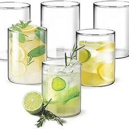 Treo by Milton Vector Borosilicate Glass Tumbler, Set of 6, 300 ml Each, Transparent, Ideal for Water, Juice, Cocktails, Mocktails-28