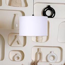 Crosscut Lampshade Printed Series of 12 Inch dia and B22 type holder (Cotton White)-image-75