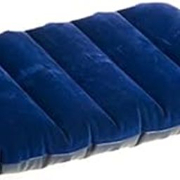 Ekdant Travel Air Inflatable Velvet Pillow (Blue) - Easy While Traveling-image-1