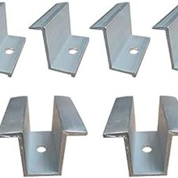 Jashsun Dynamic Technology Solar Panel Mounting Clamp Kit – 35MM Mid & End Clamps for 5 Solar Panels – 4 End & 2 Mid Clamps – Aluminum Alloy, Easy Installation-17
