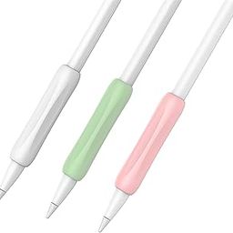 KELIFANG [3 Pack] Silicone Grip Holder Protective Sleeve Cover Case Accessories Compatible with Apple Pencil 1st and 2nd Generation (Pink, White, Green)-image-15