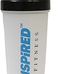 INSPIRED FITNESS Gym Shaker Bottle for Protein Shake – BPA Free Shaker Bottle for Gym with Blender Ball – Water Bottle with r – Sports Shaker – Shaker Cup for Mixing – Gym Sipper (White)-image-77