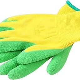 CALANDIS™ Kids Gardening Gloves DIY Painting Gloves Rubber Coated Palm Hand Protection for 2 to 8 Ages B-image-35