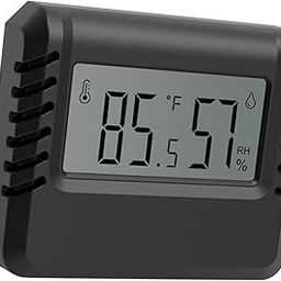 CALANDIS™ Electronic Temperature Humidity Meter Sensor Gauge for Indoor Room Bedroom Black | Weather Stations | Garden D?©cor | Yard Garden & Outdoor Living-10