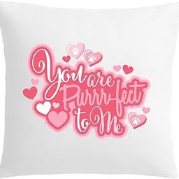 You are Perfect to Me Theme Printed Cushion Cover (12x12 Inches)-image-96
