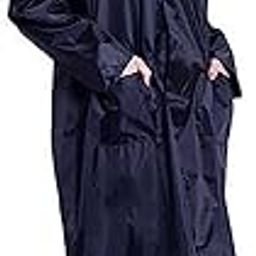 Casual Solid Women Raincoat (RC Long-Blue W-3XL)-picture-43
