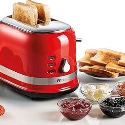 Ariete 0149R Moderna 2 Slice Toaster, Defrost, Heating & Cooking Function, Red, Stainless Steel-picture-23