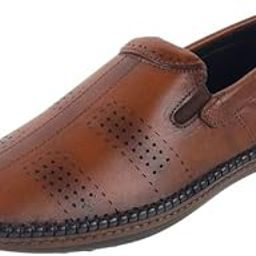 Men Faux Leather Classic Pathani's Slip-on Shoes-image-50