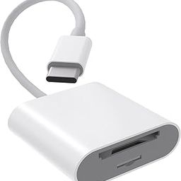 USB C SD TF Memory Card Reader, Browniz Type C Micro SD Card Reader Adapter for iPhone, MacBook, iPad, Samsung Galaxy, Laptop,Supports USB C Devices 14-17