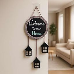 DECORIQUE Wooden Wall Hanging Welcome Sign – Decorative Quote Board for Home, Door, Entrance, Hall & Office - Rustic Wall Art & Housewarming Gift Item-image-15