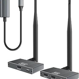 Wireless HDMI Transmitter and Receiver, 590FT Wireless HDMI Extender Kit Support Horizontal or Vertical Screen with HDMI Loop-Out, 2.4/5GHz 1080P Full HD for Streaming from Laptop, Phone to TV-12