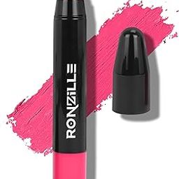 Ronzille Long Stay Matte Lip Crayon (Raspberry Rose)-picture-19