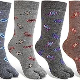 Women's Calf Length Thumb Woolen Thick Towel Terry Spandex Warm Winter Wear Socks (Pack of 4 Pairs)(Multicolored, Free Size)-image-17