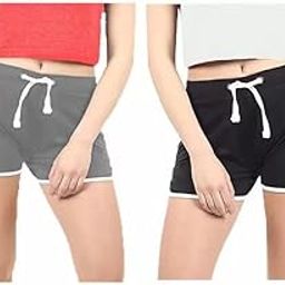Stylish Women's Super Comfortable Women Shorts Pack of 2-image-34