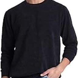 Men's Navy Blue Solid Round Neck Sweatshirt-EX-SFSW-006_NavyBlue-image-14