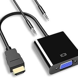 Aliens HDMI to VGA Adapter High-Speed 1080P HDTV Converter Male to Female with Audio Cable for Computer, Desktop, Laptop, PC, Monitor, Projector, HDTV & Other Devices with HDMI Connection (Black)-15