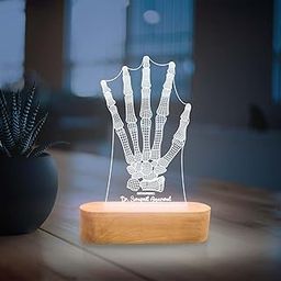 Gift Me Bazar 3D Illusion Personalized Orthopedics Doctor Table Lamp with Cool White Light | Gift for Doctor | Thank You Gift for Doctor-12