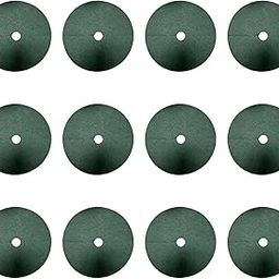 UJEAVETTE 12 Pieces Tree Mulch Rings Gardening Thickened Reusable Degradable Non Woven 32cm and 4cm Hole-picture-13