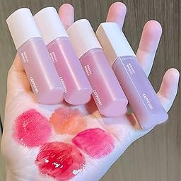 Cappuvini Love Water Glass Lip Glaze | Waterproof Longlasting Lipstick Non-Sticky Glossy Finish | Moisturizing Liquid Gloss Lip Balm Benefits | Baby Pink Lipsticks Red Wine Rose Shades | Perfect For Women Teen Girls Makeup Set (03#Milk Tea Naked Brown, 3.5g)-image-89