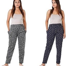 INSTRY Women's Winter Woolen Soft Fleece Lower/Track Pant/Pyjama with Pocket Pack of 2-image-50