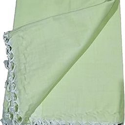 Silk Textiles BHAGALPUR Organic Cotton Silky Soft Bhagalpuri Dull Chadar/Blanket and Duvet (DC-Green)-image-73