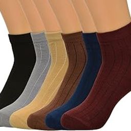 Ankle Socks Combo – Pack of 5 Soft & Breathable Cotton Blend Socks for Men & Women – Sweat-Absorbing, Comfortable Fit for Daily, Office & Gym Wear-image-47