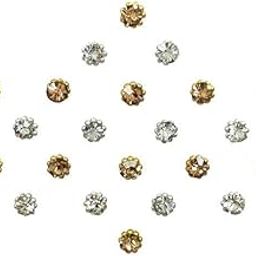 Glamyou Diamond Collection Gold Silver Bindi-image-42