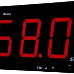Digital Sound Level Meter,Sw-525A 30-130Db Wall Mounted Type Large LCD Display Decibel Noise Measuring with Indicator Flashing and Buzzer Alarm Function,for Public Places-7