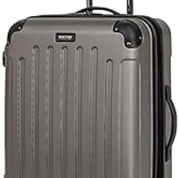 Renegade 24" Hardside Expandable 8-Wheel Spinner Checked Luggage, Silver-image-18