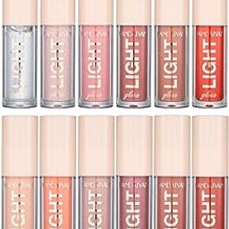 KA CAYLA HANDAIYAN LIGHT LIPGLOSS SET-12 Shades of Nude Lip Gloss,Clear Lip Gloss, & Sexy Liquid Lipstick for Women WITH NEW & IMPROVED APPLICATOR LID(SET A+SET B),12 LIPGLOSS COMBO-10