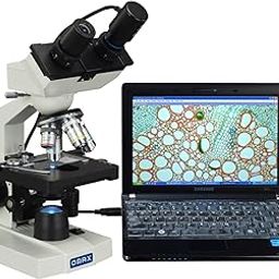 OMAX - XM82ESC02 40X-2000X Digital Lab LED Binocular Compound Microscope with Double Layer Mechanical Stage and USB Digital Camera-picture-17
