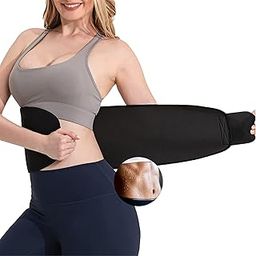 Spotaxe Waist Trainer for Women & Men, Adjustable Waist Trimmer Belt Helps Abdominal Exercise, Belly Fat Burner Slimming Belt, Back Supports for Gym & Lumbar Spine-image-35