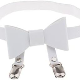 ™ 3xWomen Bowknot Leg Garter Faux Leather Elastic Punk Thigh Ring Belts White | Garter Belts | Intimates & Sleep | Womens Clothing-image-11