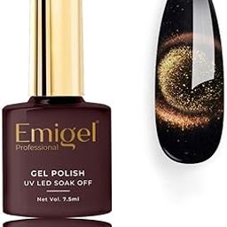 Emigel Professional UV 9D Cateye Gel Polish - 006 - OLD COPPER | Cured With UV LED Lamp | Super Glossy Finish | Quick Drying Nail Polish Use by Magnet (7.5ml)-1