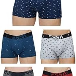 Men's Cotton Trunks (Pack of 5) | Comfortable & Breathable Underwear, Innerwear Stylish Design | Ideal for Everyday Wear-image-37