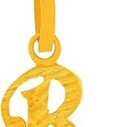 Yellow Gold Sulat R Locket For Women & Girls, 22K (916) BIS Hallmark Pure Gold, Simple Jewellery Pendant For Women, Accessories For Girls, Suitable Birthday Gift For Women-image-62