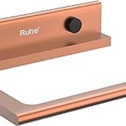 Ruhe Ember Series Aluminium Napkin Holder | Towel Hanger for Washbasin & Bathroom | Wall Mounted | Napkin Holder for Kitchen | Hand Towel Hanger | Towel Ring | Bathroom Accessories | Rose Gold-image-10