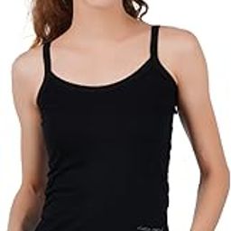 Women's Regular Fit Cotton Camisole Slip Spaghetti Under-Shirt Innerwear for Women & Girls-image-62