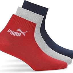 puma Unisex-Adult Quarter 3p Unisex, For All Time Red-Blazing Blue-Medium Grey Heather, S (68552302)-picture-11
