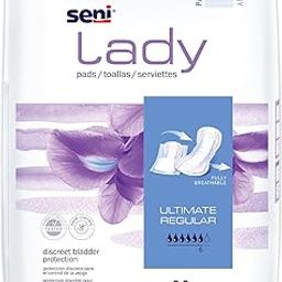 SENI Lady Ultimate Regular Bladder Control Pads - 28 pcs, Incontinence Protection, Absorbent, Skin-Friendly, Discreet & Comfortable-image-25