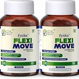 FYTIKA HEALTHCARE PRODUCTS Flexi Move Tablets | Glucosamine, Rosehip Powder extract | Supports Your Bone, Joint, And Cartilage Health | For Men and Women - 60 Tablets each (Pack of 2)-25