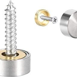 19 MM Stainless Steel Round Mirror Cap Screws Cap Cover, Nails Decorative, Mirror Nail Decorative Cover (19 MM, 10)-28