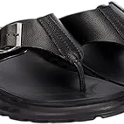 bellissimo Black Thongs with Buckle For Men-picture-2