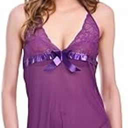 Babydoll Lingerie Set for Women Nightie with Panty Sleepwear Bridal Dress for Honeymoon, Wedding, Anniversary-image-65