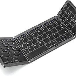 TECPHILE Wireless Bluetooth Foldable Keyboard Full Size Multi-Device Portable Keyboard, Compact, Silent & Rechargeable, Connect Upto 3 Devices for Tablet/Laptop/Phone/iOS/Android-6