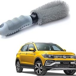 Auto Addict Car Alloy Wheel Cleaner Brush Tyre Rim for Volkswagen Taigun-9