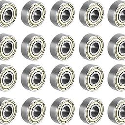 Pnzxi 20pcs 694ZZ 4x11x4mm 694Z 694 Deep Groove Ball Bearings Low Noise Double Shielded Bearing Steel-picture-16
