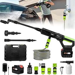 PIEZANO (Double Battery.) Cordless Portable Wireless Pressure Washer Gun 48V 12000mAh High Pressure Water Gun for Car Wash and Bike Cleaning with Adjustable Nozzle and 5M Hose Pipe/*--image-98