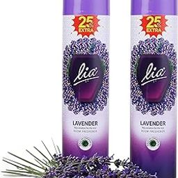 Lia Home Air Freshener Spray with Lavender Fragrance, Multipurpose Freshener for Homes/Bathrooms/Gyms/Factories/Workspaces/Studios/Air Conditioned Rooms - Pack of 2-image-99